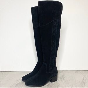 New! Vince Camuto Kreesell Black Suede Tall Boot 5